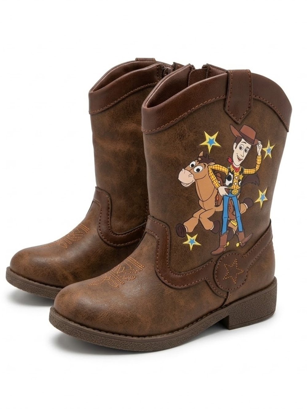 DISNEY Toy Story Brown Toddler Cowboy Boots Sz 9 Halloween Dress Up Disneycore